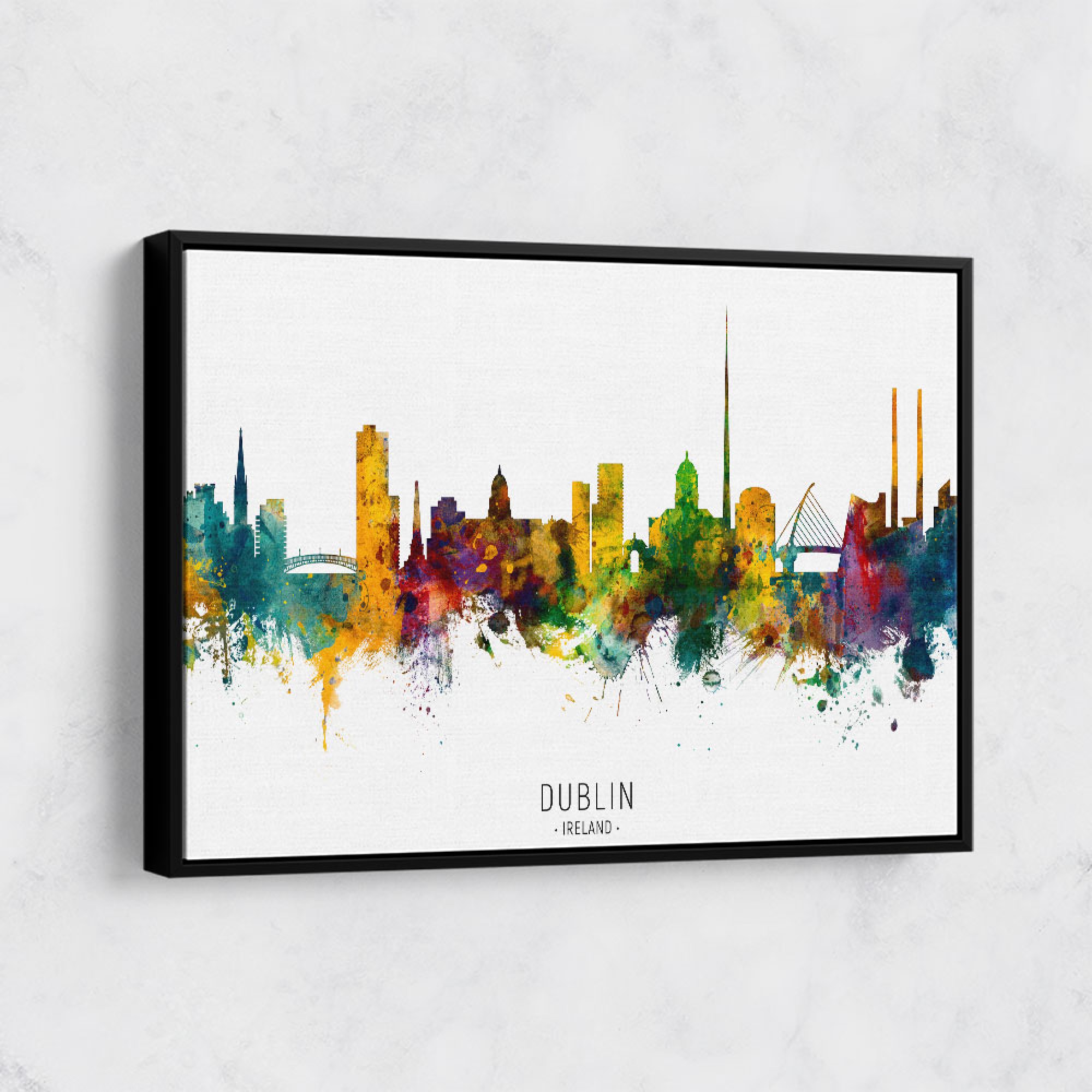 Dublin Ireland Skyline Wall Art
